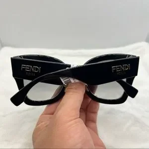 ?FLASH SALE?Fendi NEW Authentic Black Sunglasses Fendi Fendi Roma FE40101I XS (50 - 23) with Grey lenses and  main image 4